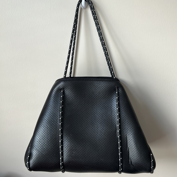 Great condition Haute Shore Black with front stripe tote - Picture 3 of 4